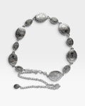 Silver Western Medallion Chain Belt