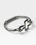 Wire Cross Cuff Bracelet