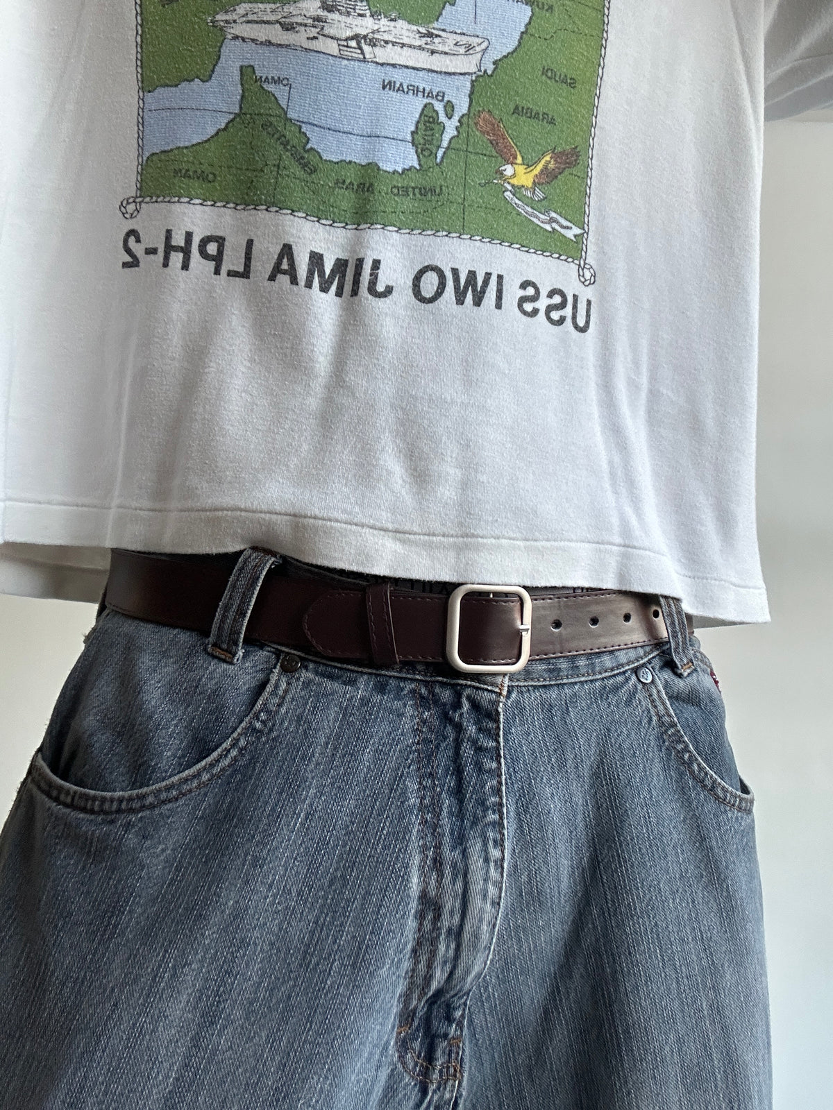 Brown Block Belt