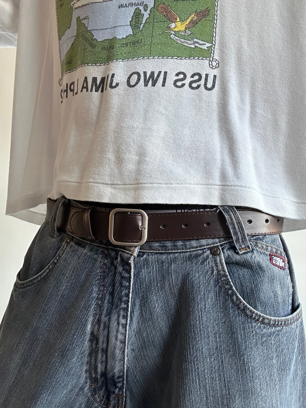 Brown Block Belt