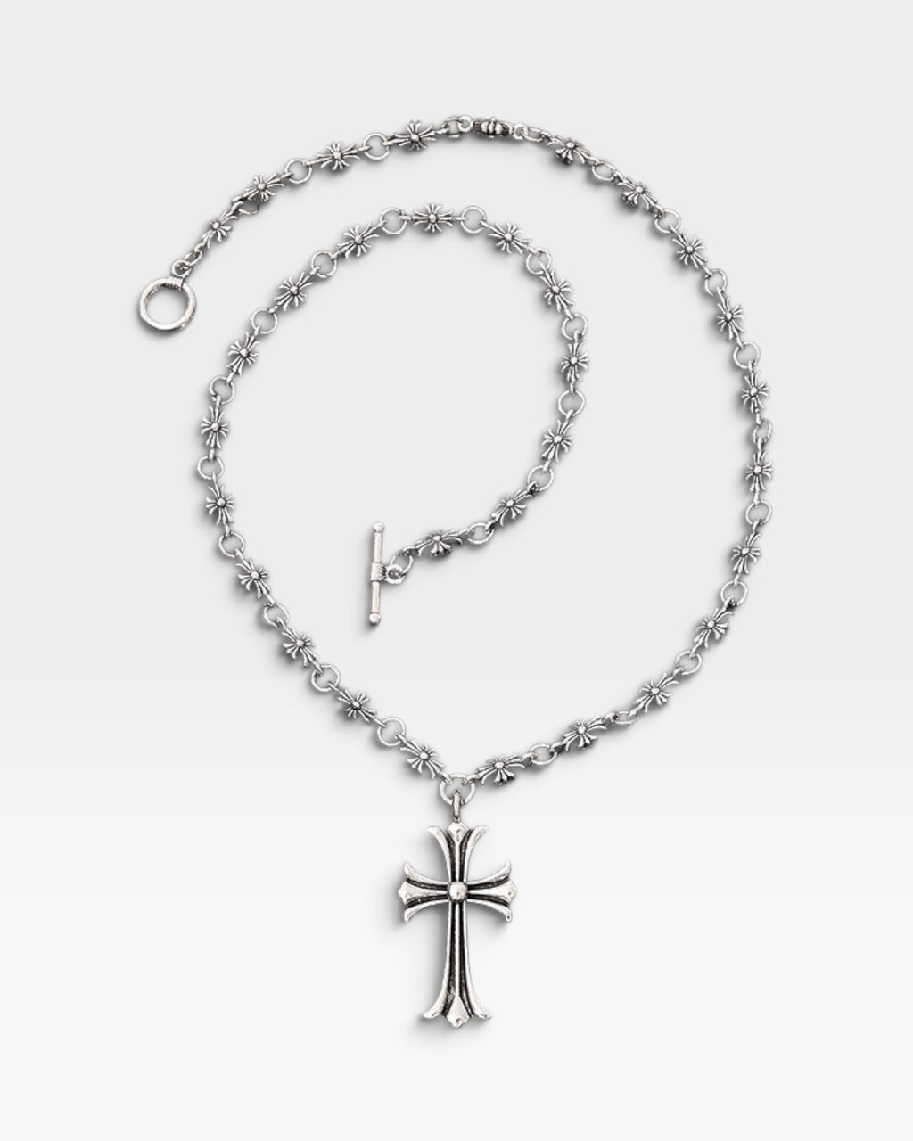 Chrome Cross Necklace