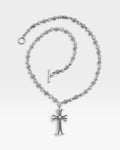 Chrome Cross Necklace