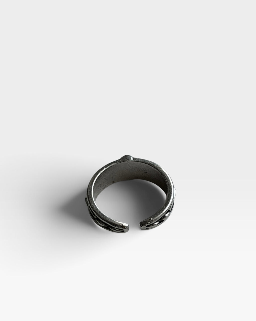 Etched Cross Ring