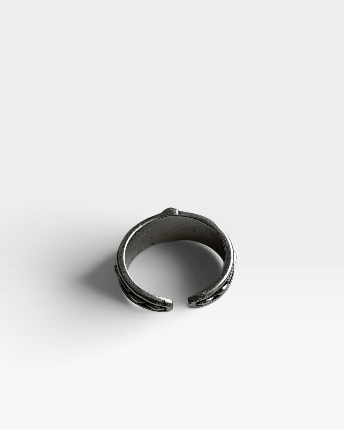 Etched Cross Ring