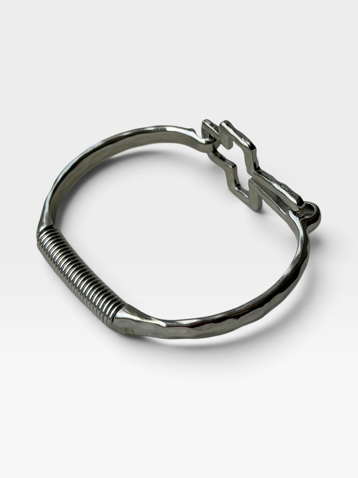 Wire Cross Cuff Bracelet