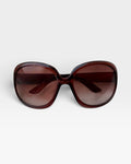 Noir Maroon Oversized Sunglasses