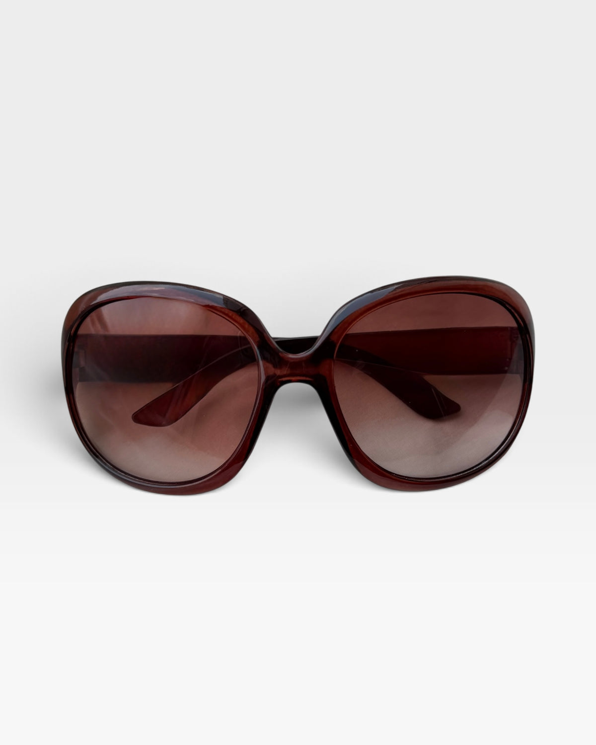 Noir Maroon Oversized Sunglasses