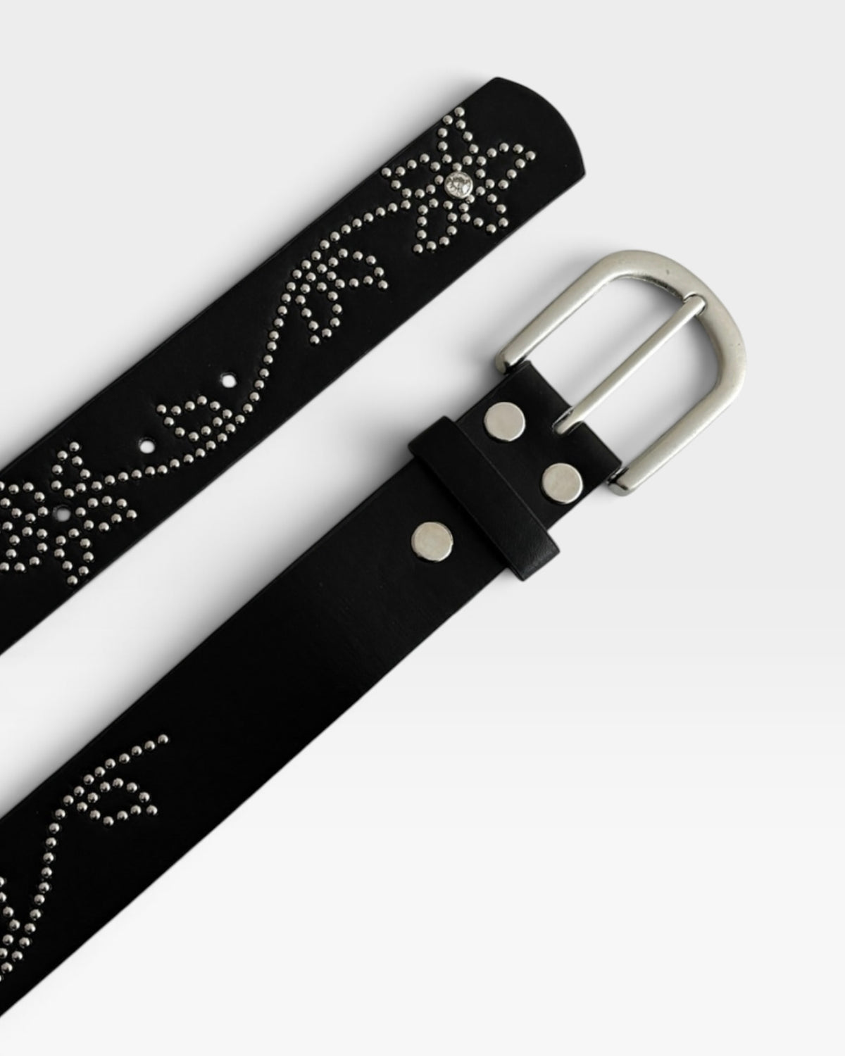 Rhinestone Buckle Belt