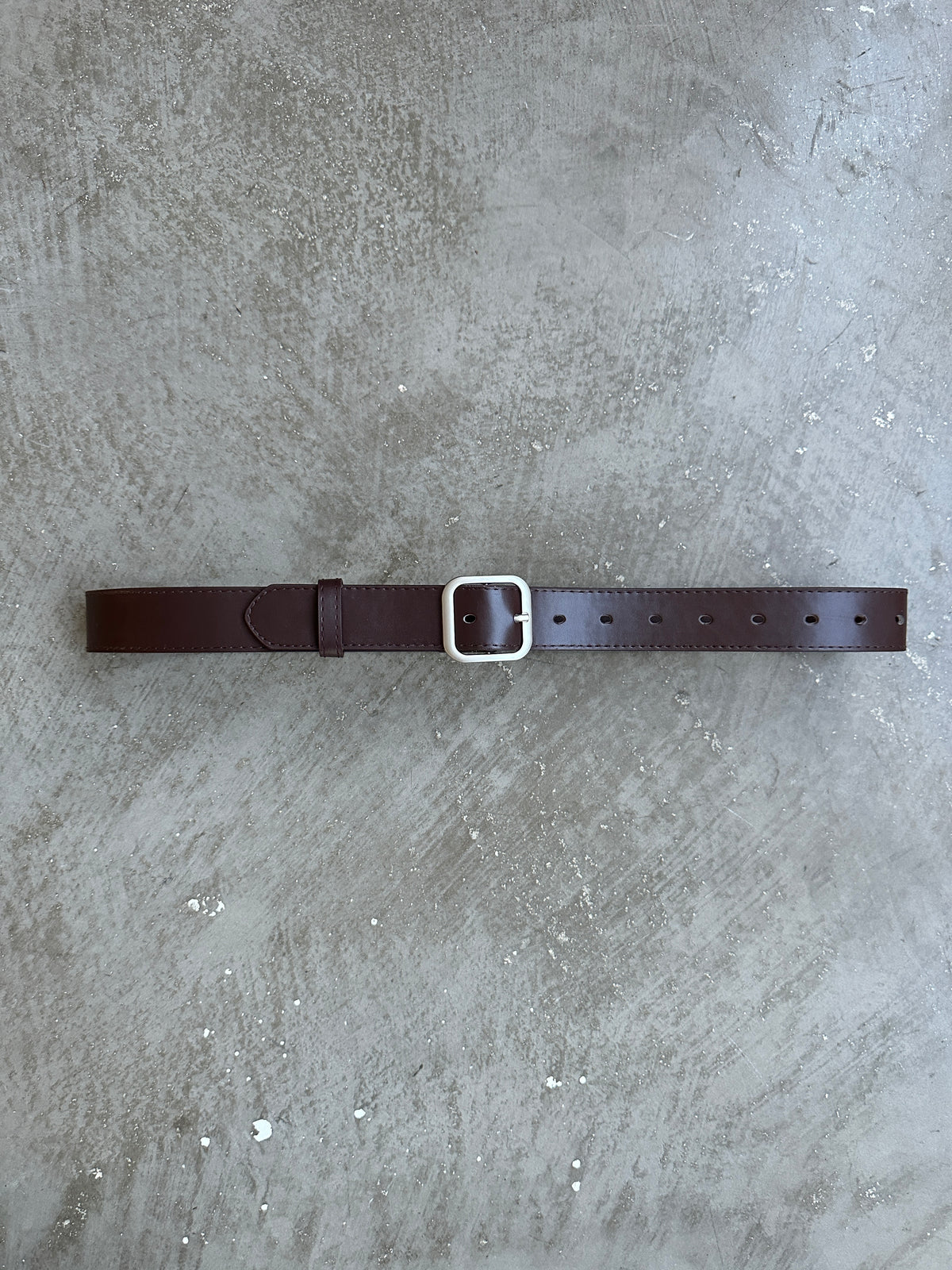 Brown Block Belt